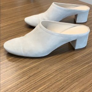 Everlane Day Mule Ivory Suede Mules Sz 7.5